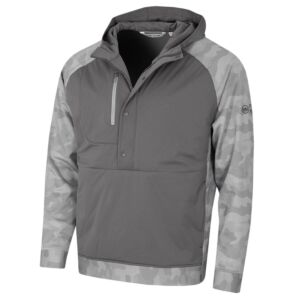 Peter Millar Mens Pursuit Half Snap Regular Fit Micro Padded Hoody