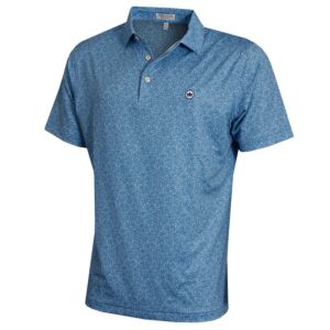 Peter Millar Mens Champagne and Caviar Performance Stretch Golf Polo Shirt
