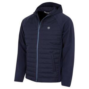 Peter Millar Mens Parks Hybrid Hoodie Weather Resistant Warm Golf Jacket