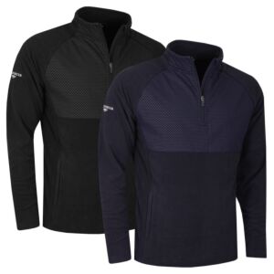 Glenmuir Mens Culross Thermal 4-Way Stretch Golf Midlayer Sweater