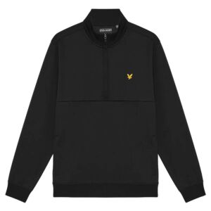 Lyle & Scott Mens Half Zip Windjammer Midlayer Golf Sweater
