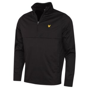 Lyle & Scott Mens Half Zip Windjammer Midlayer Golf Sweater