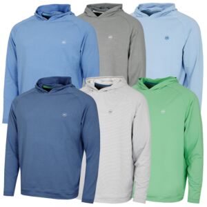 Peter Millar Mens Pine Performance Stretch Wicking Golf Hoody