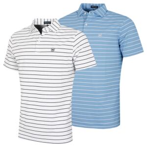 Peter Millar Mens Coda Performance Mesh 4-Way Stretch Golf Polo Shirt