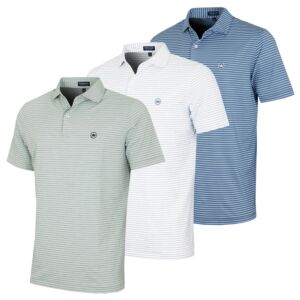 Peter Millar Mens Keynote Performance 4 Way Stretch Wicking Golf Polo Shirt