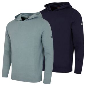 Oscar Jacobson Mens Kennedy Knitted Super Soft Lightweight Versatile Hoody