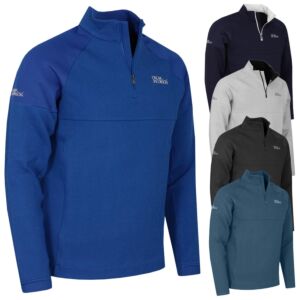 Oscar Jacobson Mens Lockhart Tour Wicking Breathable Golf Sweater