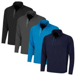 Oscar Jacobson Mens Austin Lightweight Wicking Midlayer Golf Sweater