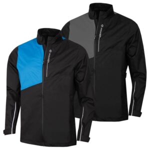 Oscar Jacobson Mens Greylands Waterproof Lightweight Full Zip Golf Jacket