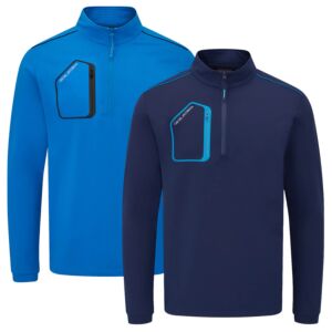 Oscar Jacobson Mens Hastings Bonded Pocket Comfortable Golf Sweater