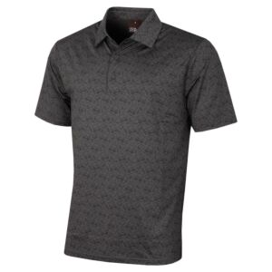 Oscar Jacobson Mens Sonic UV Protection 3 Button Stretch Golf Polo Shirt
