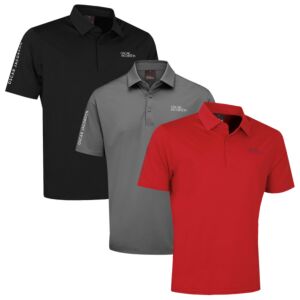 Oscar Jacobson Mens Bullock Tour Stretch UPF 50 Golf Polo Shirt