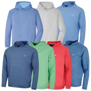 Peter Millar Mens Pine Performance Stretch Wicking Golf Hoody