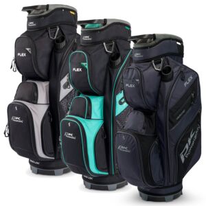 Powakaddy Unisex Flex Lightweight Durable Modern Golf Tour Cart Bag
