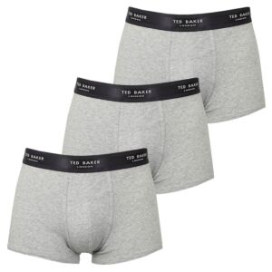 Ted Baker Mens 3-Pack Cotton Breathable Comfort Trunk Boxer Briefs