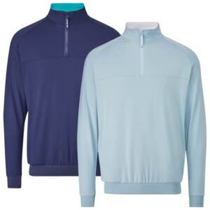Stuburt Golf Mens Augusta Windproof Breathable Midlayer Golf Sweater