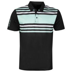 Stuburt Mens Evolve Pure Stripe Performance Wicking Golf Polo Shirt