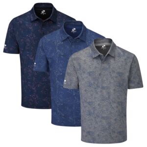 Stuburt Golf Mens Mallard Breathable Moisure Wicking Golf Polo Shirt