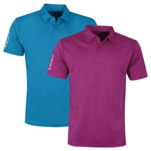 Stuburt Mens Sport Performance Lightweight Contrast Golf Polo Shirt