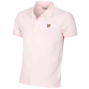 Lyle & Scott Mens Plain Stretch 3-Button Organic Golf Polo Shirt