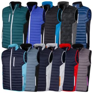 Sunderland Mens Anton Padded Showerproof Fabric Bodywarmer Golf Gilet