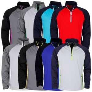 Sunderland Of Scotland Mens Golf Nevis Lightweight Long Sleeve HZ Windshirt