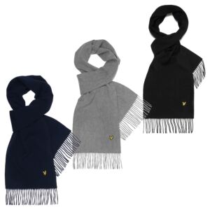 Lyle & Scott Unisex Lambswool Warm Winter Cosy Tassel One Size Scarf