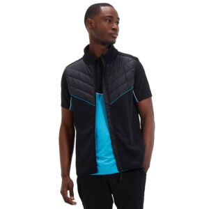 Ellesse Mens Colucci Quilted Chest Cut & Sew Full Zip Golf Gilet