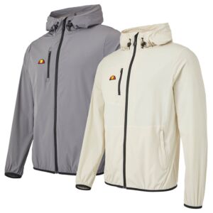 Ellesse Mens Losali Chest Pocket Adjustable Hood Full Zip Golf Jacket
