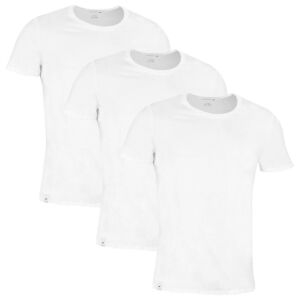 Lacoste Mens TH3451 3 pack T-Shirt - White/White/White - XL