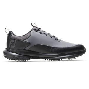 Footjoy Mens Tour Rival Synthetic Leather Golf Shoes - Black/Grey - UK 10