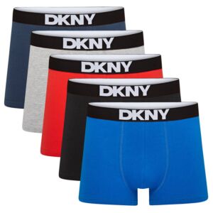 DKNY Mens Walpi Soft Breathable Fitted 5 Pack Boxer Briefs