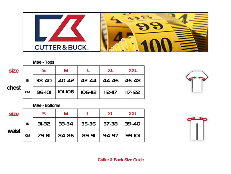Cutter And Buck Size Chart