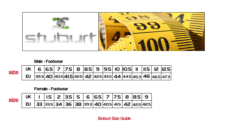Stuburt Size Chart
