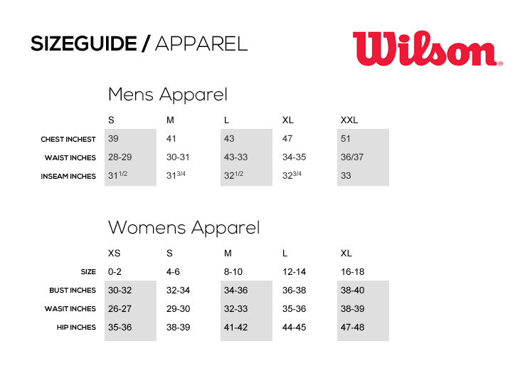 wilson jersey size chart Cheaper Than Retail Price> Buy Clothing ...