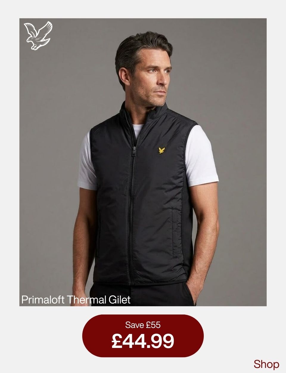 Lyle & Scott Mens Primaloft Thermal Breathable Golf Gilet