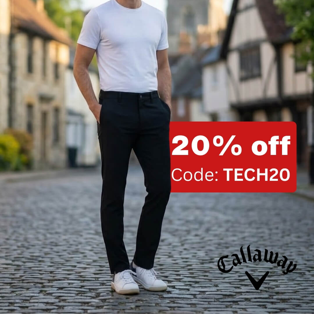 Callaway Mens X Tech III Chevron Flex Stretch Golf Trousers