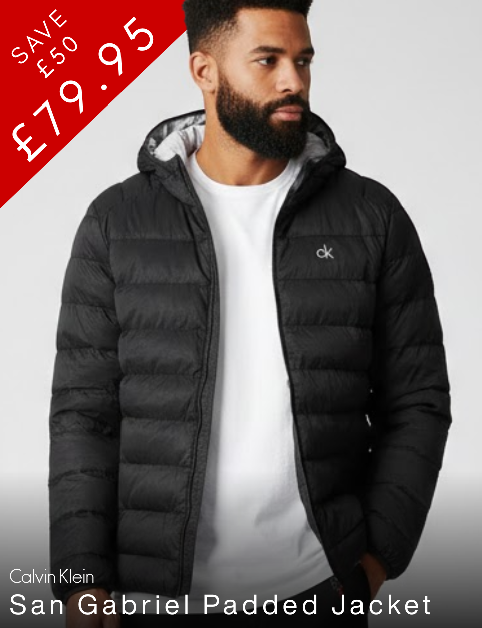 Calvin Klein Mens 2026 San Gabriel Padded Woven Jacquard Jacket