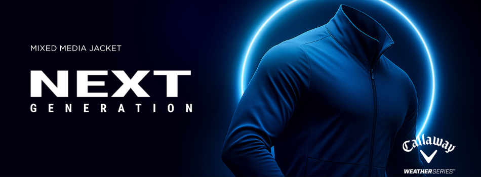 Callaway Apparel Mixed Media Jacket Sweater Banner Next Generation