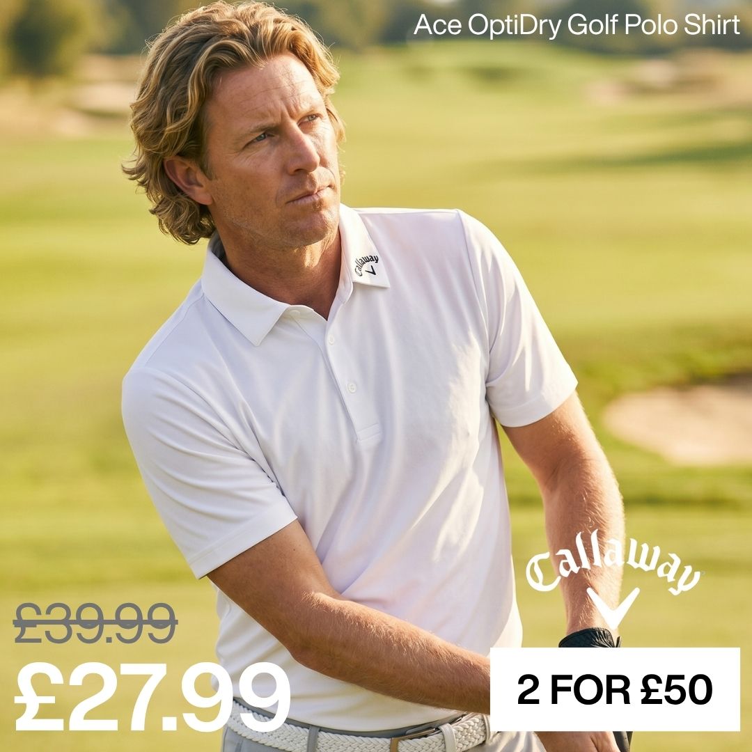 Callaway Mens Ace Micro Texture OptiDry SwingTech Polo Shirt