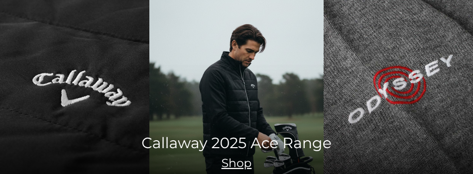 Callaway Ace Jacket model shot on Golf Course