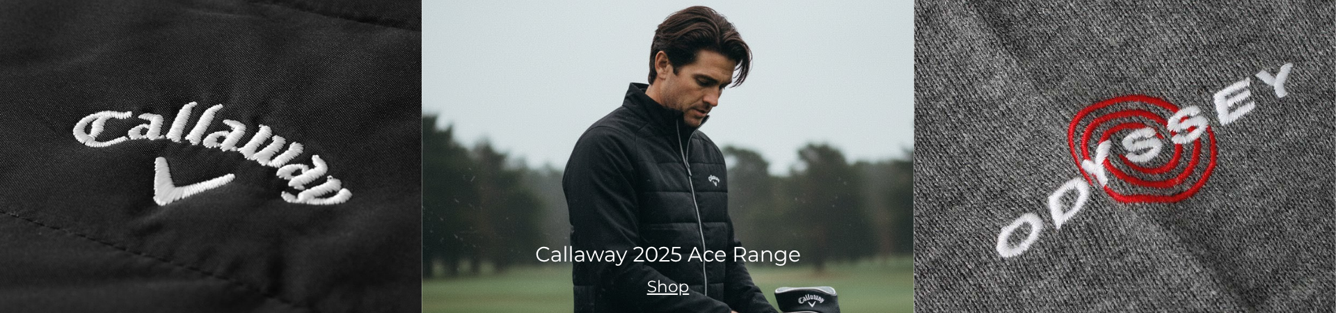 Callaway Ace Jacket model shot on Golf Course
