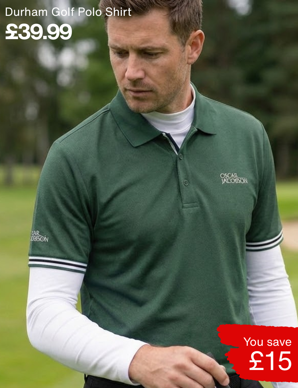 Durham Polo Shirt Oscar Jacobson Page Banner