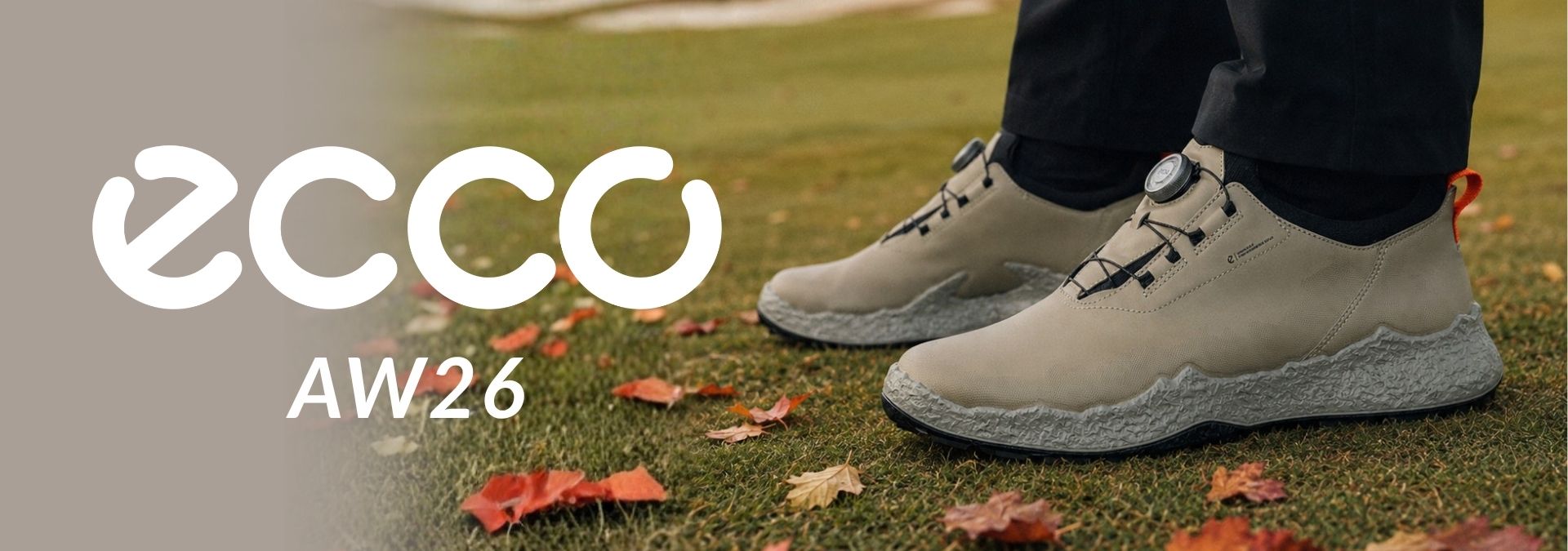 Ecco Mens BIOM H5 BOA Leather Waterproof Spikeless Modern Golf Shoes