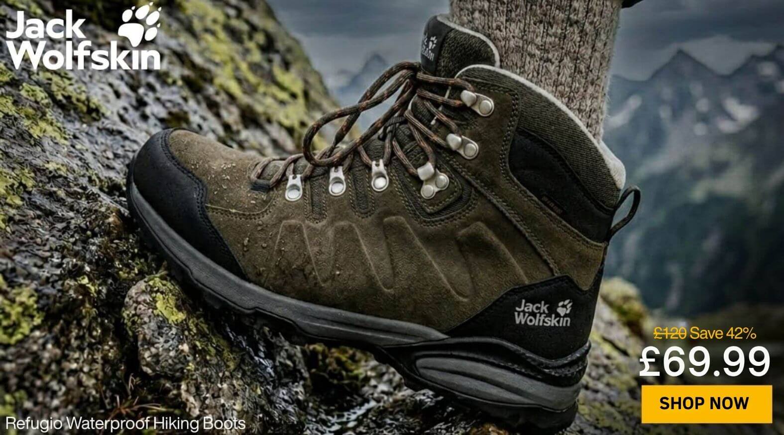 Jack Wolfskin Mens Refugio Texapore Waterproof Hiking Boots