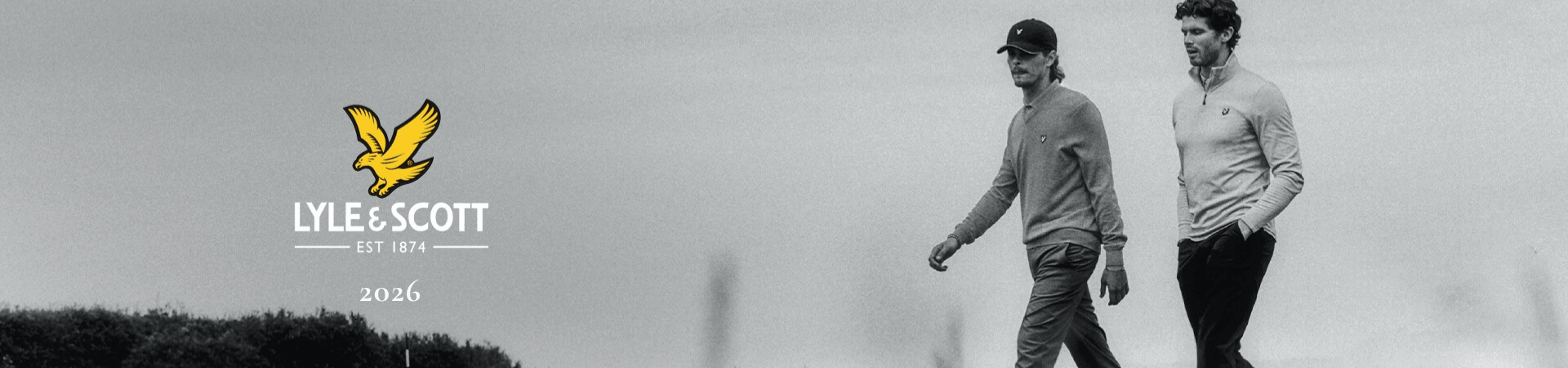 Lyle & Scott Golfing Brand Banner Model Shot