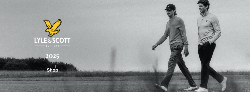 Lyle & Scott Golfing Brand Banner Model Shot
