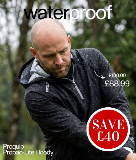 Proquip Mens 2026 Propac-Lite Waterproof Lightweight Golf Top Hoody