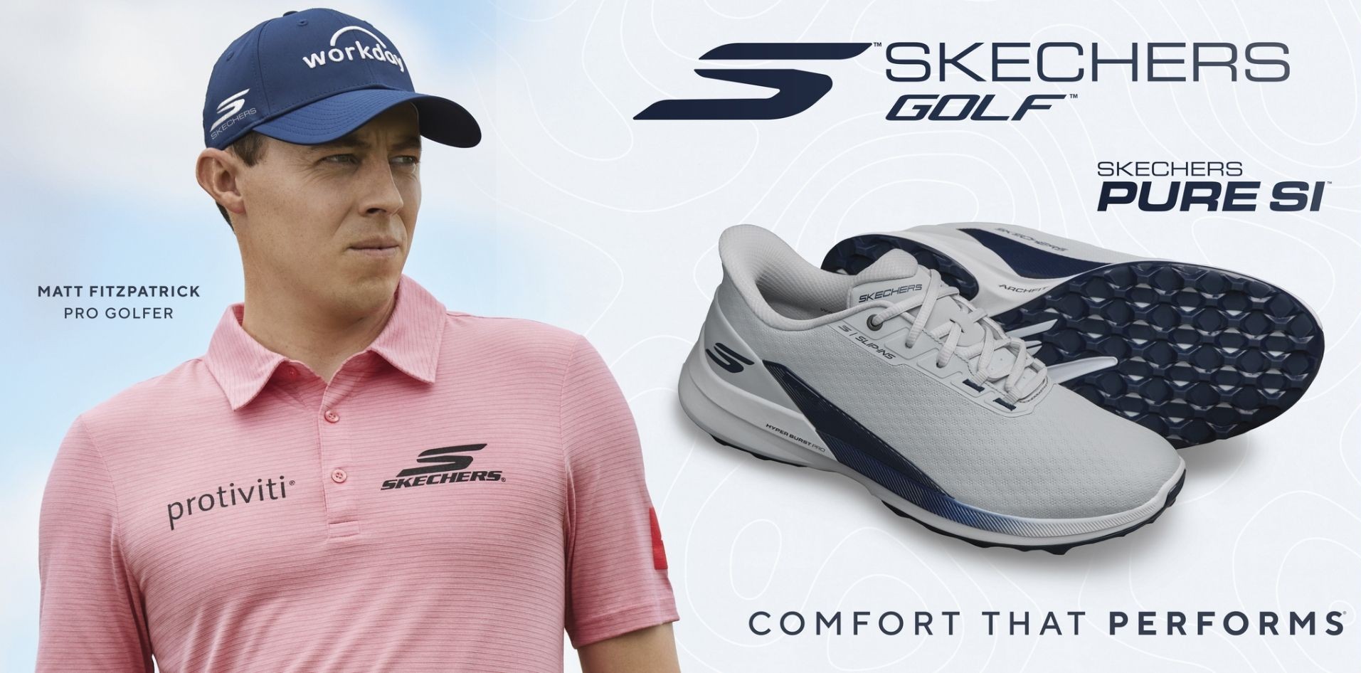 Skechers Mens Slips-ins Golf Waterproof Pure SL Spikeless Golf Shoes