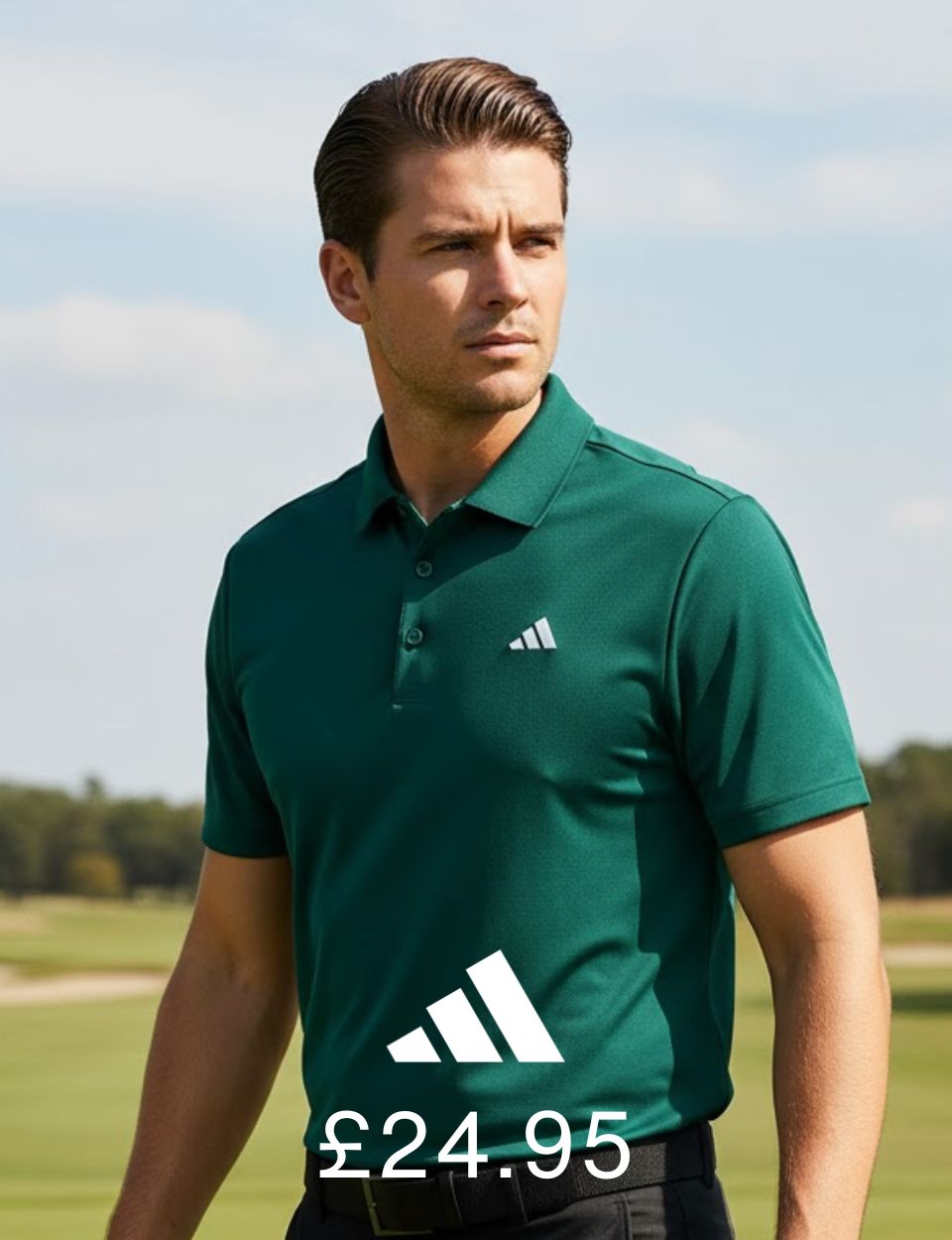 adidas 3 for &pound;65 Performance Polo Banner